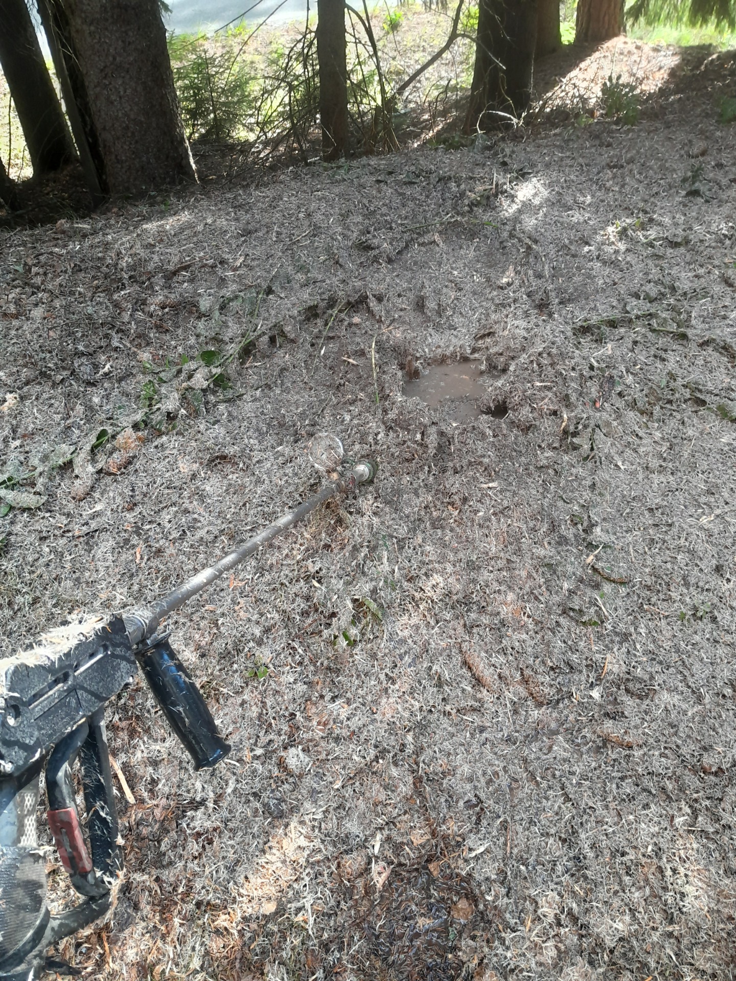 Kannonpoisto korkeapainepesurilla