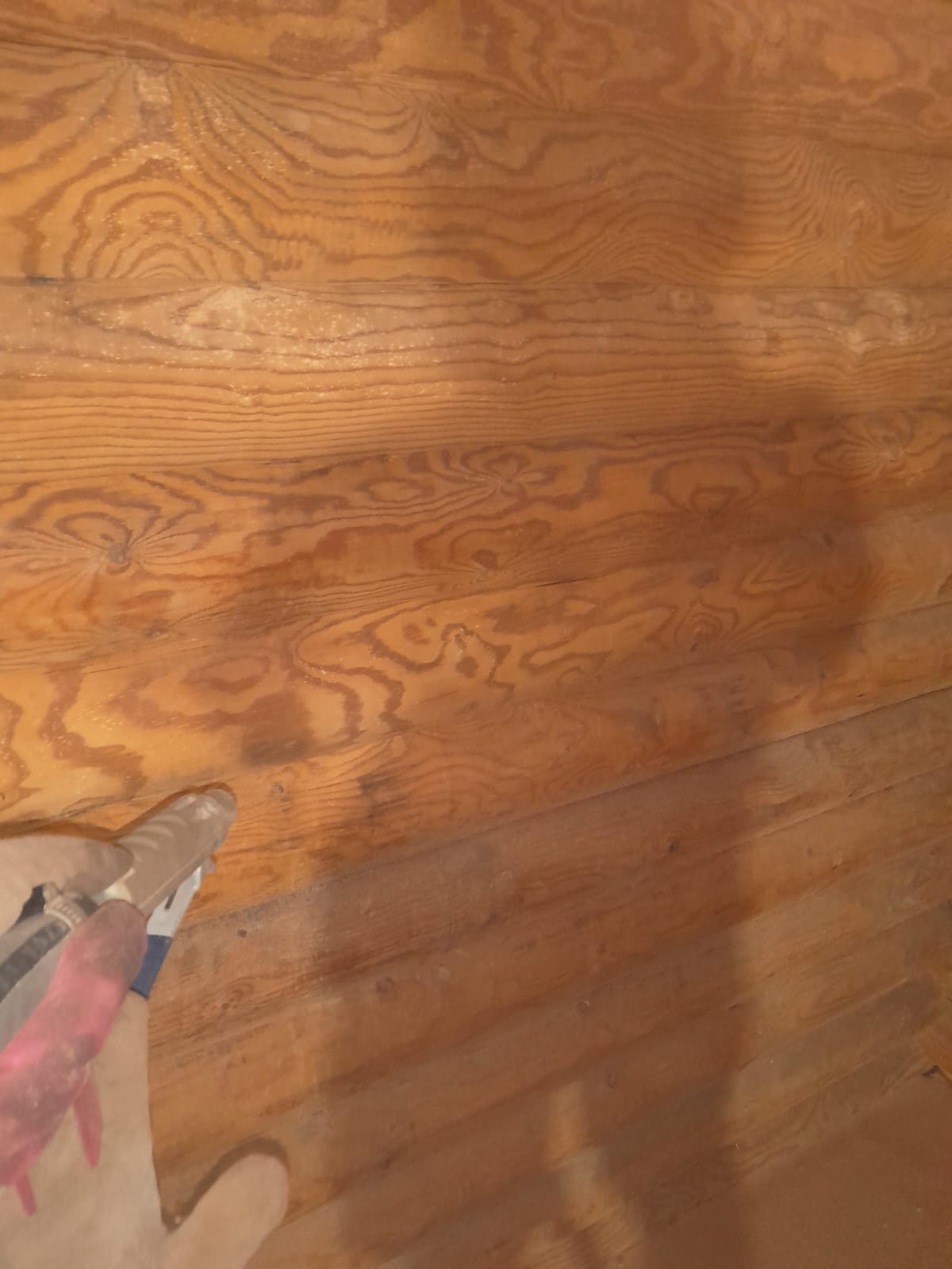 Puupintojen puhalluspuhdistus